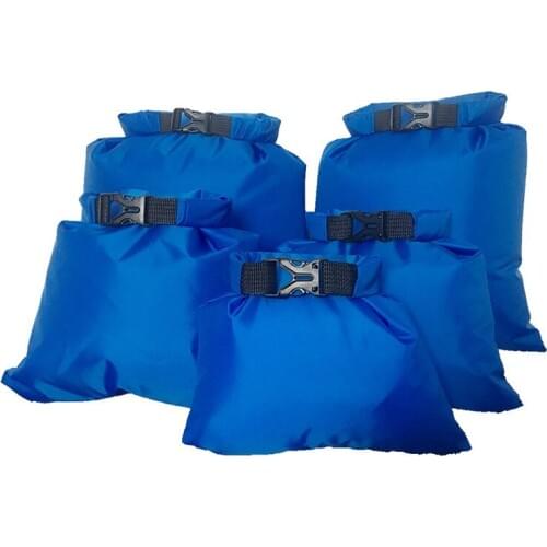 5Pcs/Set Outdoor Swimming Waterproof Bag Camping Rafting Storage Dry Bag With Adjustable Strap Hook