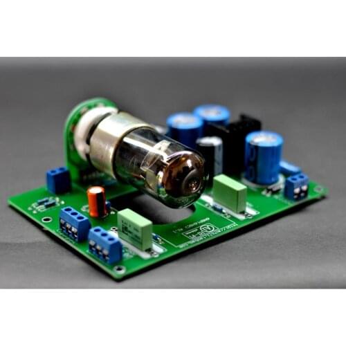6N8P (6H8C 6SN7) Best Sound Single Tube Horizontal Version of the tube Valve Pre-amp Tube PreAmplifier Board DIY
