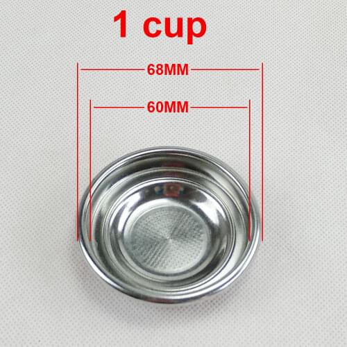Commercial coffee machine accessories single cup filter stainless steel powder cup powder bowl inner diameter 60mm