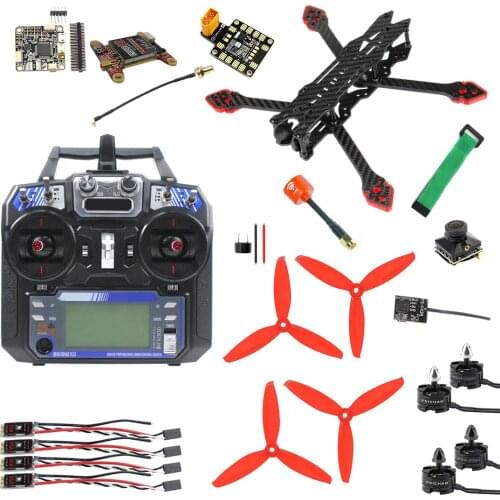 F4-X2 225mm FPV Antenna Carbon Fiber Frame 2-3S BL32-35A BLHeli_32 Betaflight 1200TVL 2.1mmPAL Camera For DIY Drone Quadcopter