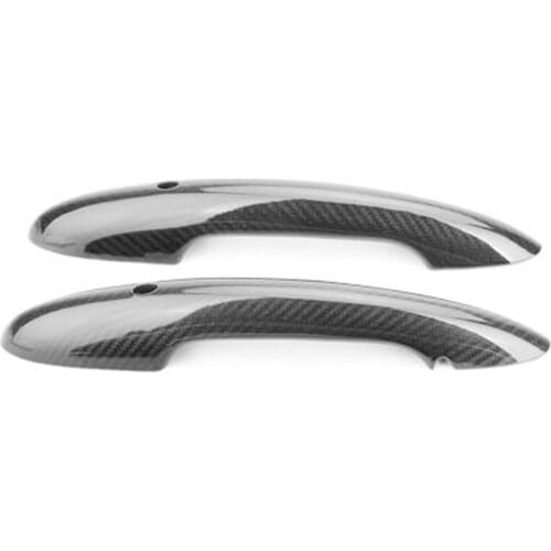 AU05 -Carbon Fiber Protect Door Handle Cover Accessories with Keyhole for Mini Cooper F55 F56 F54 F60 R55 R56 R60 Countryman