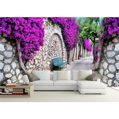 Large Mural flower Wall Paper 3D Stereoscopic Living Room Bedroom Wallpapers Abstract Photo floral wall decor mural