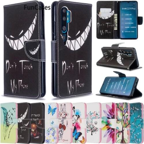 Cell Phone Covers Case For capa Xiaomi Note 10 Pro Butterfly PU Leather Wallet Book Phone Shell Xiaomi Cover Note 10 CC9 Pro