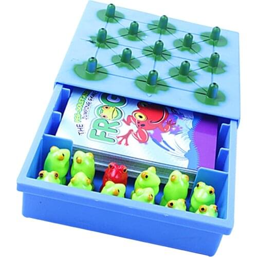 Kids Children Family Board Game Cards Game Frog Jumping Table Game Toy Gift
