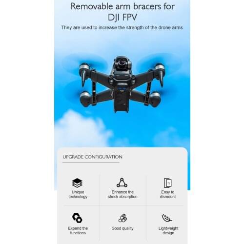 For DJI FPV Bomb Resistant Reinforcement Arm Aircraft Reinforcement Reinforcement Accessories