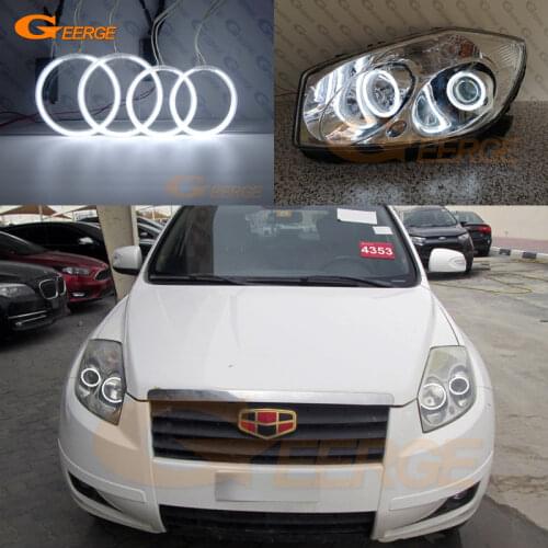 For Geely Emgrand EX7 X7 2013-2018 Excellent Ultra bright CCFL Angel Eyes Halo Rings kit car Accessories Day Light