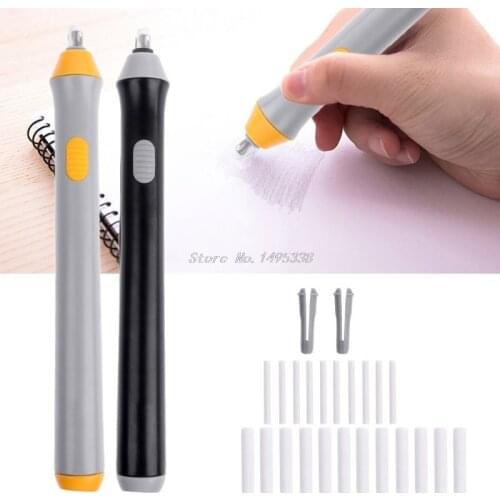 Electri Rubber Eraser Sketch Drawing Erasing Battery School Stationery Supplies Whosale&Dropship
