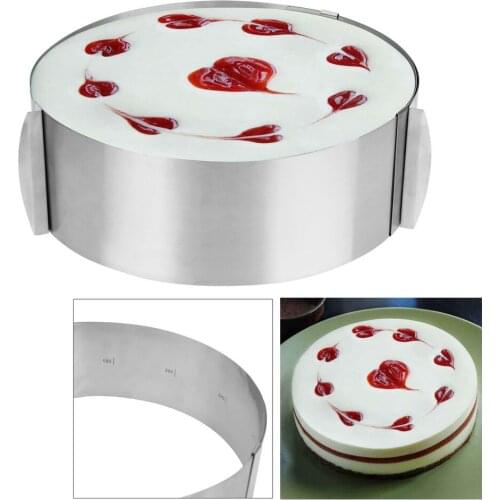 HILIFE Bakeware Size Adjustable Baking Cake Molds Tools 16-30cm Cake Mould Mold Circle Mousse Ring Retractable
