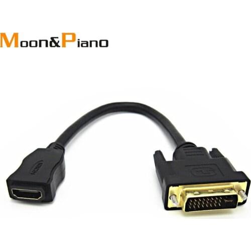DVI 24+5 Cable Male To Female HDMI-compatible Video Adapter Converter Adaptor Support 1080P Gold Plated For PC HDTV DVD TV BOX