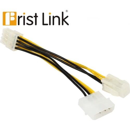 Frist link 6inch ATX 12V P4 4-Pin with Molex LP4 to EPS 12V 8-Pin Motherboard /CPU Power Supply Adapter Converter Cable,F/M