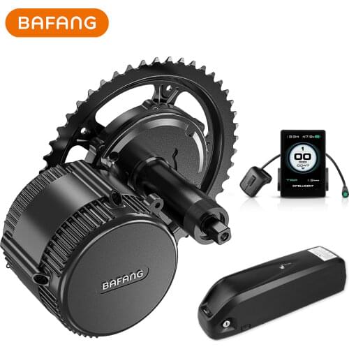 Bafang BBS02B 48V 750W Electric Bicycle Mid Drive Motor Conversion Kit G340.750 E bike Engine with 17.5Ah Battery Samsung Cells