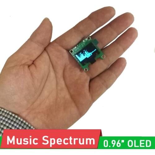 Mini 0.96" OLED Music Spectrum Display Analyzer mp3 power Amplifier Audio Level Indicator music rhythm Analyzer VU METER