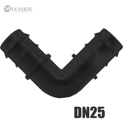 MUCIAKIE 1PC DN25 Elbow Barb Adapter 90 Degree Water Hose Pipe Connector for Garden Irrigation Hose Repair Joint