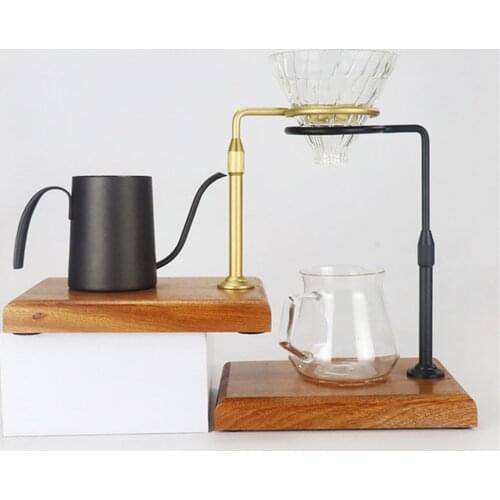 New 100% Sapele Wooden V60 Dripper Hand Drip Coffee Maker stand