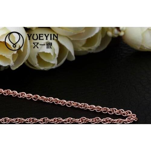 Wholesale Gold color necklace For Women wedding Bridal Jewelry yellow rose gold for mother big stone