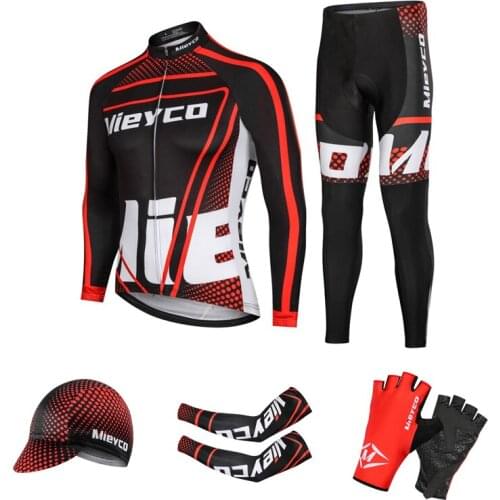 Autumn Cycling Jersey Suit BMX Team Racing Sportswear Bicycle Accessories Sports-Entertainment Clothing MTB Mens Tracksuit Sets