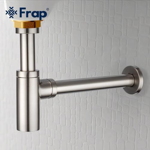 Frap Basin Pop Up Drain Stainless Steel Bathroom Vanity Basin Pipe Waste Pop Up Drain F82-5
