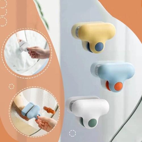 T-shaped Mirror Brush with Scraping Head Mirror Cleaning Glass Decontamination Brush Bathroom Portable Kitchen Gadget