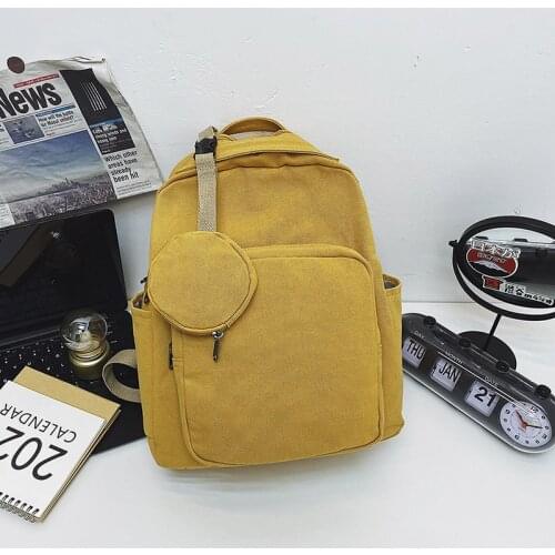 Girl Women Backpack School Bag Womens Backpack 2021 Student Fashion Canvas Teenager Daypack Teenage Bagpack Teen Rucksack