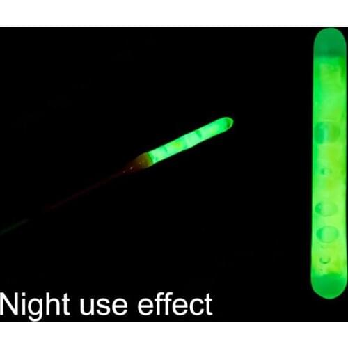 5 pieces of fishing luminous rods professional wear-resistant green light luminous rods fishing luminous rods fishing gadgets