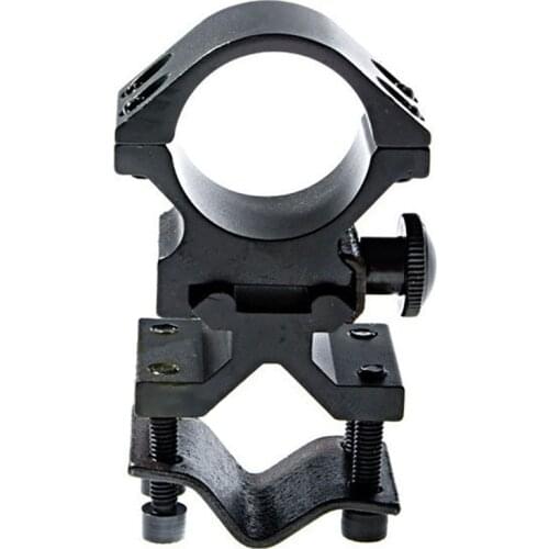 1 set Universal Metal Rail Clip 25mm Ring 20mm Clip-on Flashlight Bracket Aluminum Alloy Universal Rack for Telescope Bike Lamp