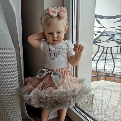 Girl Party Dance Princess Girl Tulle clothes New Baby Girls Tutu Skirt Ballerina Pettiskirt Fluffy Children Ballet Skirts