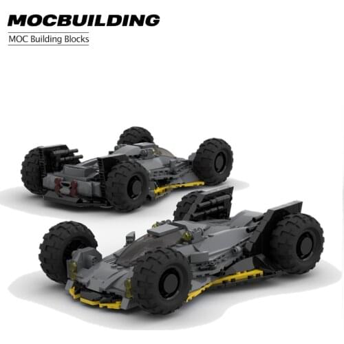 Military War Car Militarized Batmobile Assembling Brick Set Supercar Building Blocks Sport Car Toy For Kids gifts