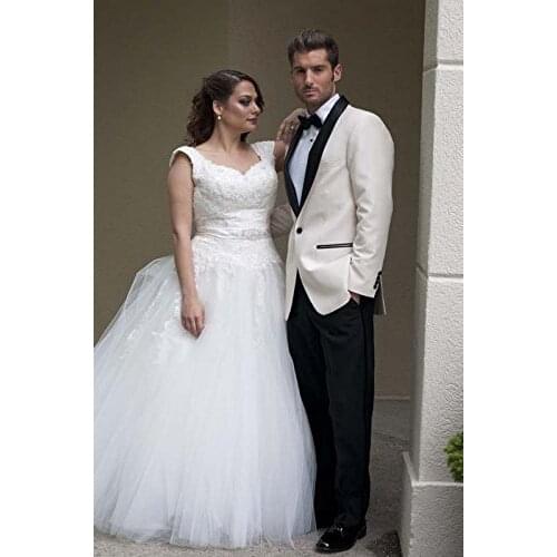 High Quality One Button Groomsmen Shawl Lapel Groom Tuxedos Men Suits Wedding/Prom Best Man Blazer ( Jacket+Pants+Tie) T24