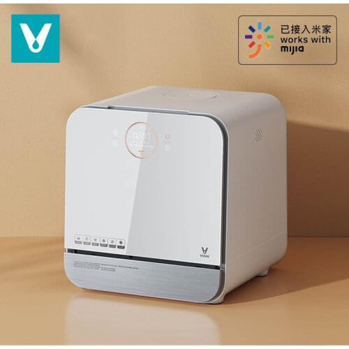VIOMI Desktop Dishwasher Sugar UV Sterilization Remove Pesticide Residues Hot Air Drying For Home intelligent Dishwasher Machine