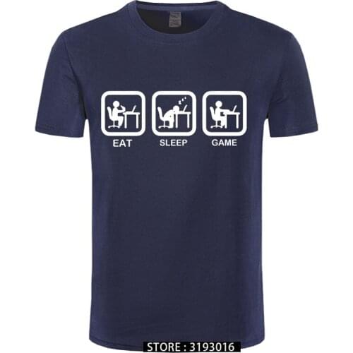 Eat Sleep Game XBOX Gamer Funny T-shirt Men Humor Casual Printed College Mens Short Sleeve T Shirt Brand Clothin