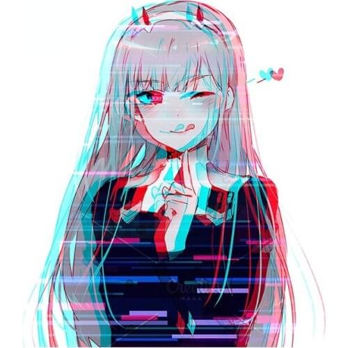 Funny Anime Car Sticker Bumper Stickers Personality DIY VAN Decal Scratch-Proof Waterproof Sunscreen Decoration Kk13*11cm