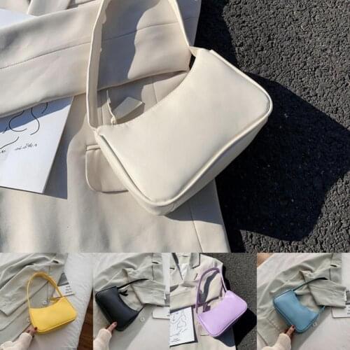 Handbag Zipper Design Anti-falling Women Cute Underarm Sling Bags for Travel