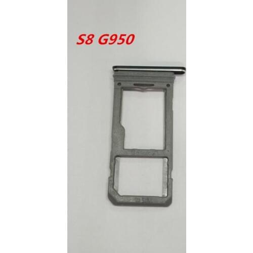 100PCS/Lot for Samsung Galaxy S8 G950 Black Single SIM Micro SD Card Tray Slot Holder Replacement Part