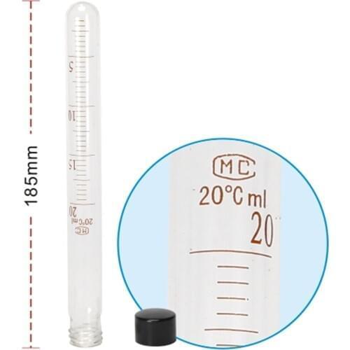 3PCS 20mL Glass Centrifuge Test Tube With PP Screw Cap Round Bottom