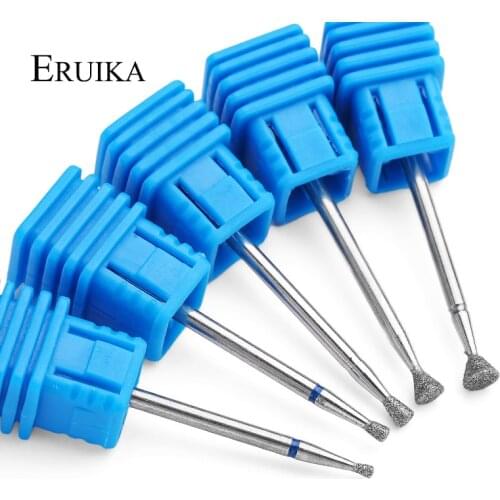 ERUIKA 5 Type Diamond Nail Drill Bit Rotary Cutter For Manicure Electric Machine Remove dead skin Accessory Nail Salon Tools