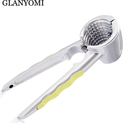 Wonderlife Aluminum Nutcracker with Four Nips Clamps Kitchen Tool Multi-Functional Nut Cracker Sheller Walnut Cracker