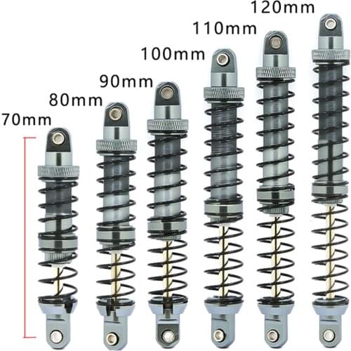 2PCS Aluminum Titanium Shock Absorber 120MM 110MM 100MM 90MM 80MM 70MM for 1/10 TRX4 SCX10 90046 Hight Quality RC Car Parts