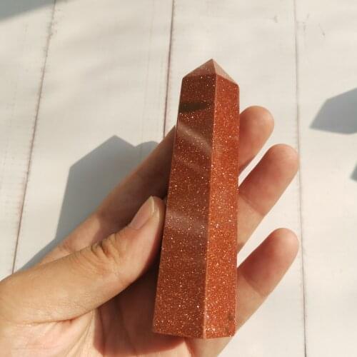 About 10cm Natural red sandstone Crystal tower/wand crystal point gemstones healing point for home decor