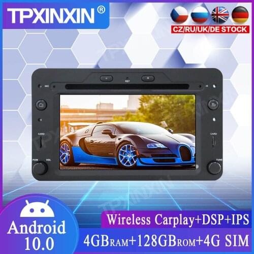 Wireless Carplay Android 10.0 128+4GB For Alfa Romeo 159 Auto Stereo Multimedia Player Radio Tape Recorder Head Unit DVD Player