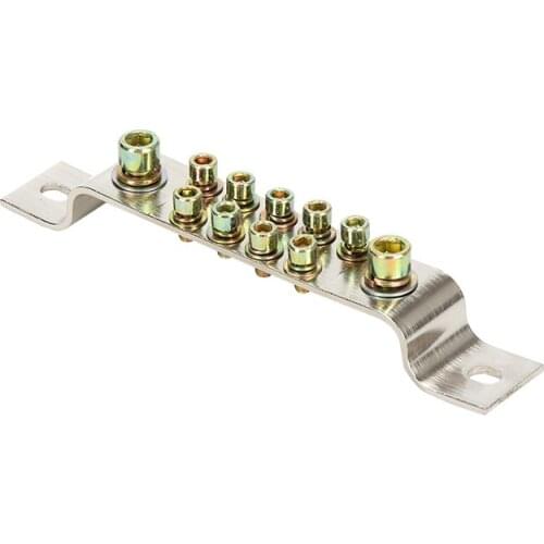 3*25 11P 11 Holes Duel Double Copper Terminal Block Busbar Strip Earth Bus Bar For Cabinet Distribution Box