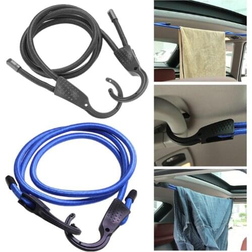 1.5/3M outdoor camping adjustable car elastic luggage fixing rope belt elastic plastic hook luggage tent boat motorcycle rope