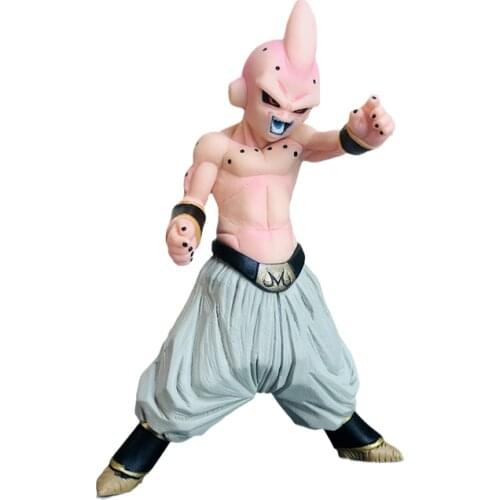 Dragon Ball Figure Majin Buu Fighting Stance Anime Model Gift New 19cm PVC High Quality Dolls Collectibles Childrens Toys