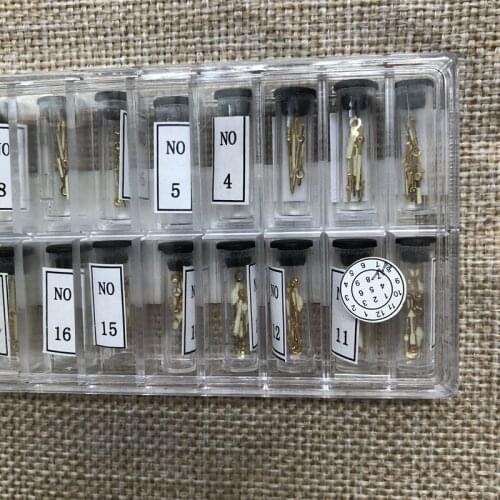 Watch accessories needle fit 2671 901.001 and other watch set gold and silver luminous needles a total of 51 pairs
