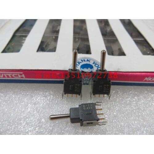 Imported Japan NKK A-13AB button switch 0.4VA gold plated 3 feet 3 gear with fixed support for shaking head switch