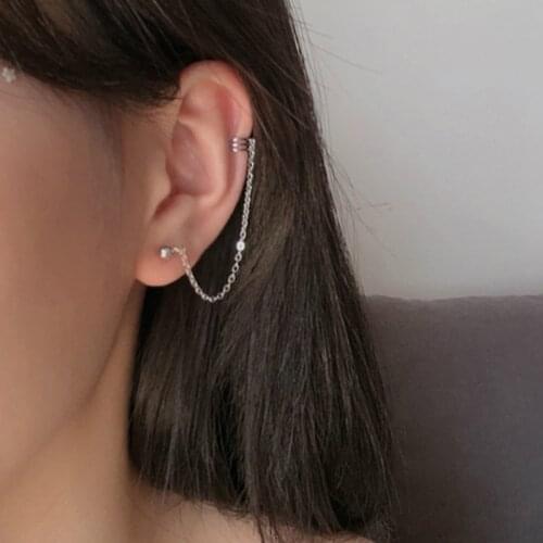 Korean Earrings Fashion Jewelry And Simple Metal Tassel Earrings Oorbellen Statement Earrings For Women Brincos Wholesale