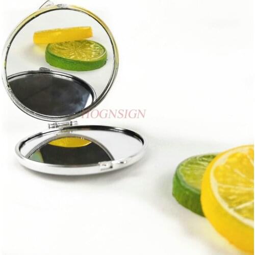 Small Wooden Makeup Mirror Flip Cover Makeup Mirror Cartoon Animal With Double-folded Small Wooden Mirror Sale