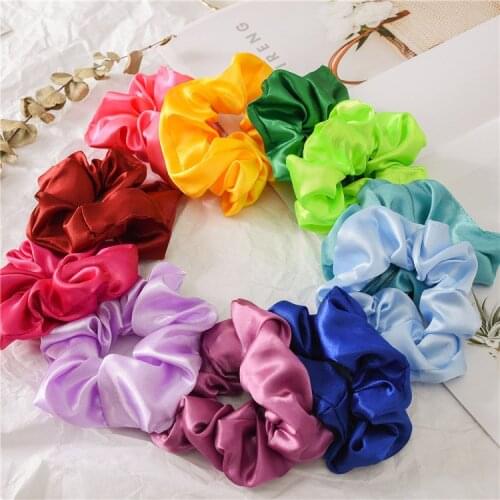 2019 New 1/pcs Classical Design Women Hair Accesorios Pelo Female Hair Tie Scrunchie Ponytail Hair Holder Rope Chiffon Headwear