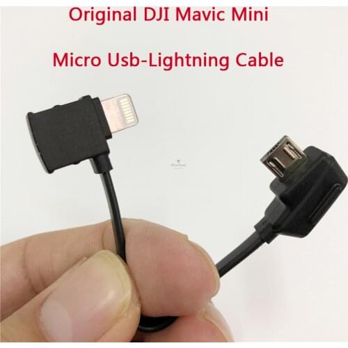 Original and new Data Cable for DJI mavic mini Remote Controller Micro USB to Lightning Adapter Line(RH)