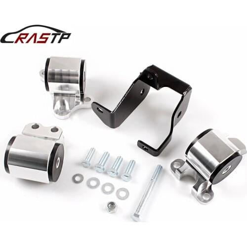 RASTP-New Arrived BILLET 3-BOLT ENGINE MOTOR MOUNT KIT CIVIC EK D15 D16 B16 B18 B20 B D SERIES RS-EM1003