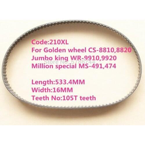 Timing belt #220XL T1322-0A for Golden wheel CS-8810,8820,Jumbo king WR-9910,9920,Million special MS-474,MS-491,GC8810,8820 etc